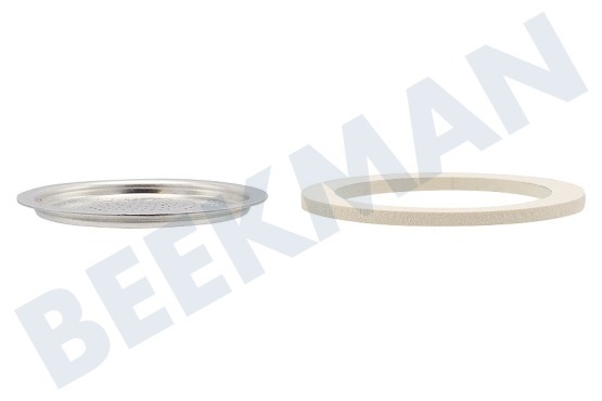 Bialetti  800033 Filter 3 und 4 Tassen, 3 Dichtungen