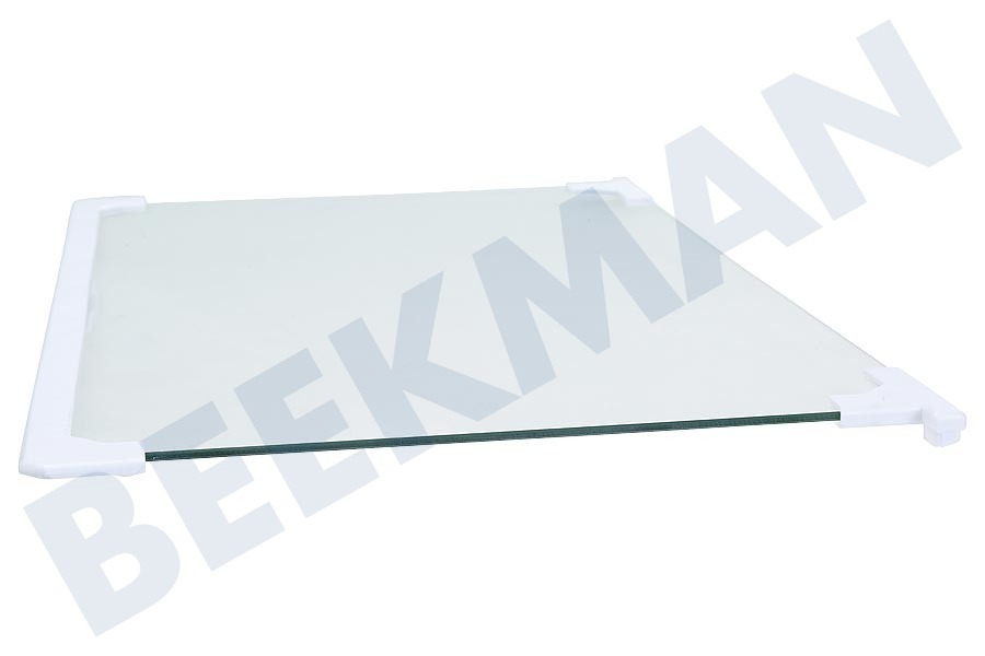 Glasplatte Whirlpool 481010667591 485x343mm mit Leisten für  Kühlteilinnenraum - Innenraum
