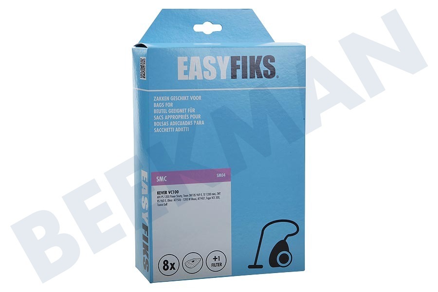 Sorma Staubsaugerbeutel Micro Fleece 8 neues Modell AFK BS 2000 W.1 K Staubsaugerbeutel (5er Pack) | Ersatzteile