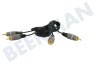 Cinch Kabel 2x RCA Male-2x RCA Male, 2.5 Meter